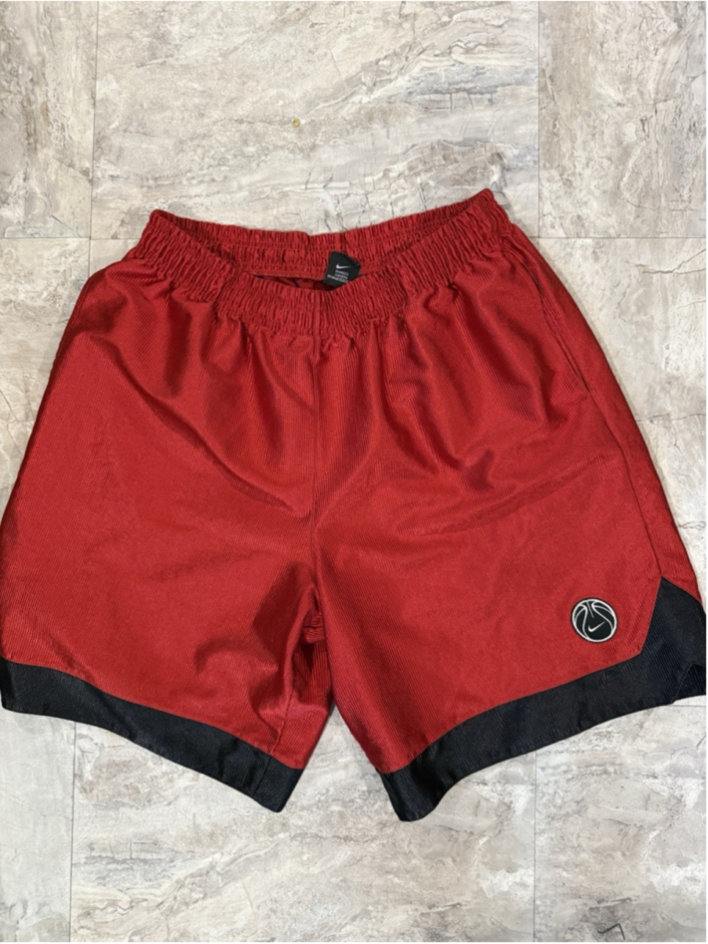 Nike Mens Y2K Basketball Gym Red Short Drawstring Elastic Waist Size XL